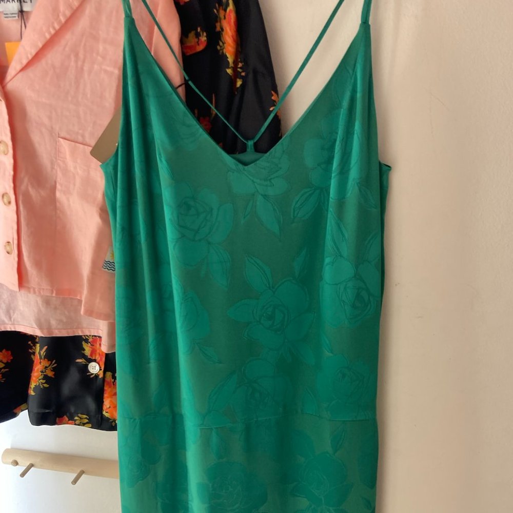 RACHEL COMEY - HALSTATT DRESS -  GREEN - Size 10